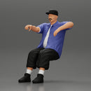 gangster homie in cap with arm on window driving the car - Only-Games