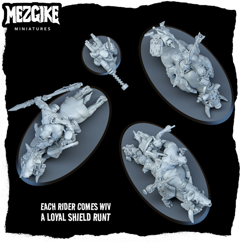 Pig boy riderz mob 'A' (4 physical miniatures)