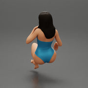 Sexy Woman in swimsuit Sitting - Only-Games