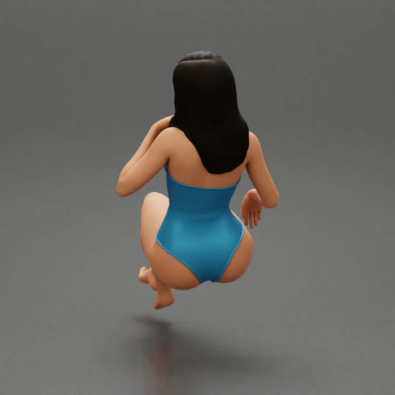 Sexy Woman in swimsuit Sitting - Only-Games