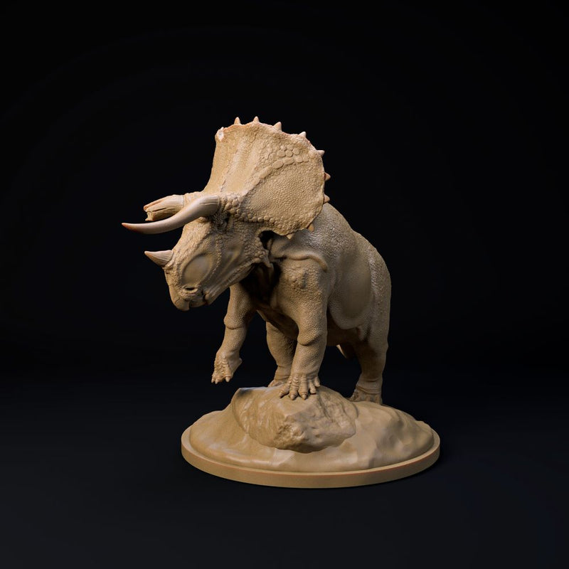 Triceratops old bull 32mm scale - dinosaur companion - Only-Games