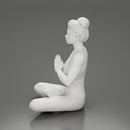 sexy girl in shorts doing sukhasana yoga pose - Only-Games