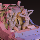 75mm Cyberpunk CAR & Female Characters - Only-Games