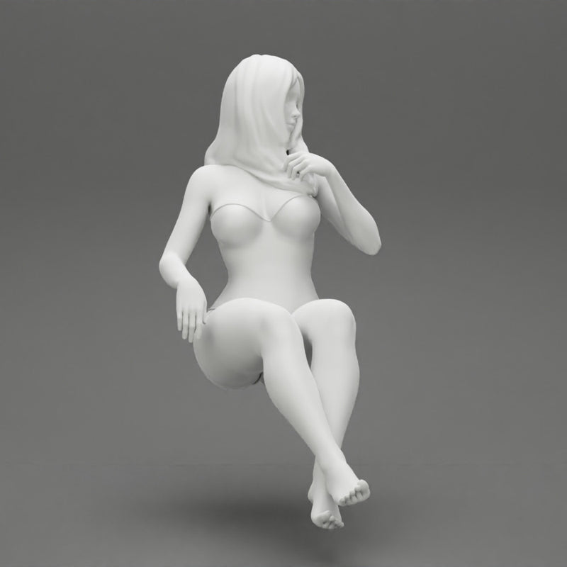 Sexy Woman in swimsuit Sitting - Only-Games