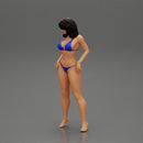 sexy girl in bikini posing standing on the beach - Only-Games