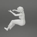 Naked Angry Young Woman screaming In The Car - Only-Games