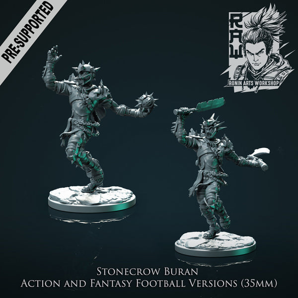 Buran The Hunter - 35mm Stonecrow (Action and Football Pose) - Only-Games