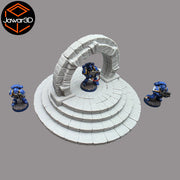 Ancient Gate - 28mm Wargaming Scatter Terrain Scenery Tabletop Miniature - Only-Games