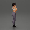 pretty girl with short hair posing in bra - Only-Games