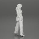 gangster homies lowrider girl posing in long open shirt with long hair - Only-Games