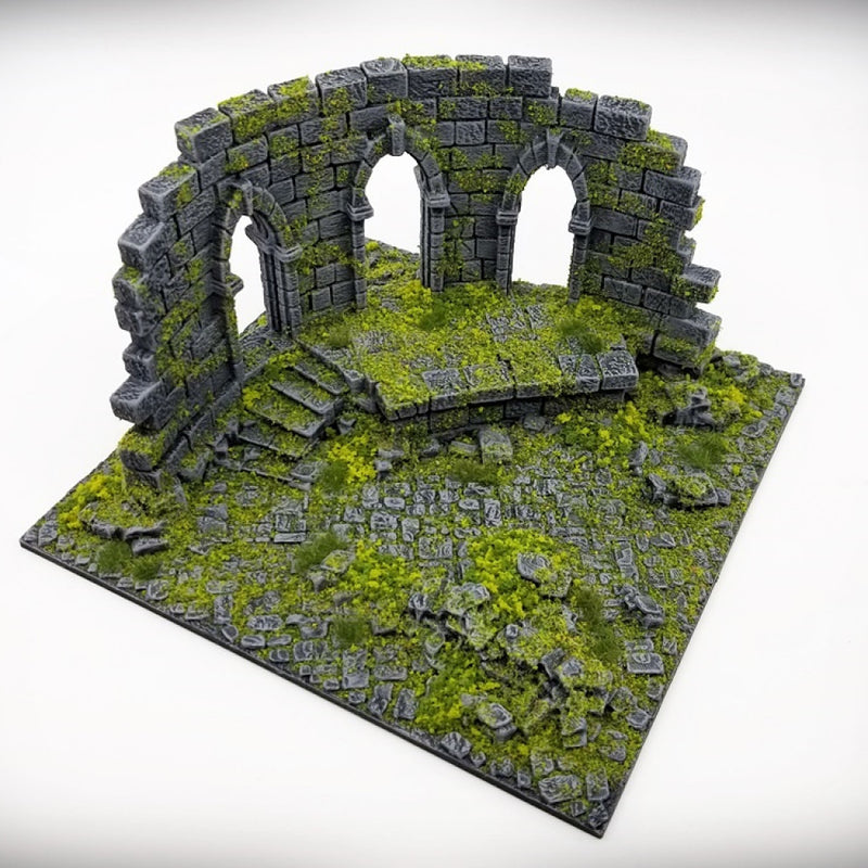 Ruined Temple Wall Tile C - Only-Games