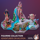 FIGURINE COLLECTION / ADVENTURES ON VACATION / 4 PIECES - Only-Games