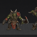 Sci-Fi Orc Beast Scrapper Boyz  STL – Grimdark 32mm Miniatures (STL Files)