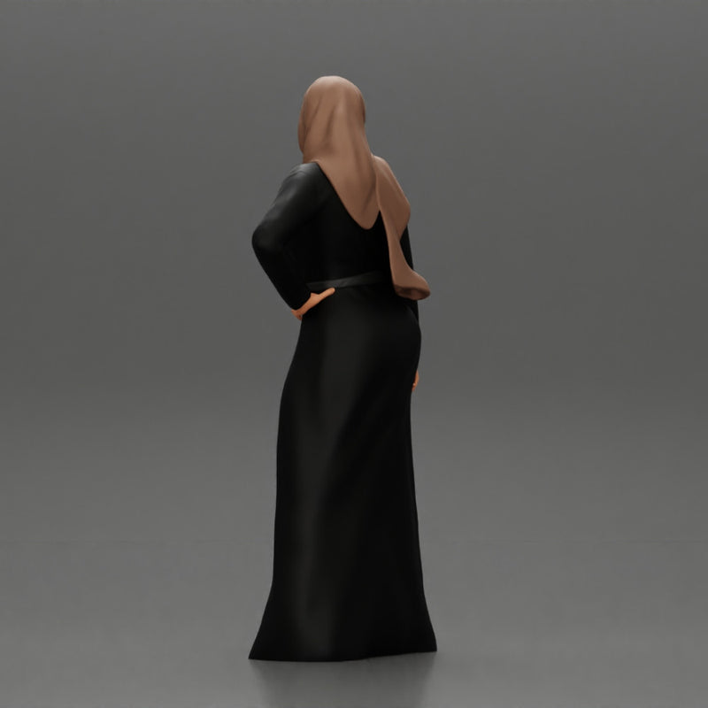 woman in Hijab Abaya Dress