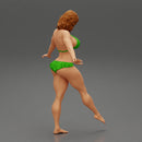 Pretty Bikini Model Standing On One - Only-Games