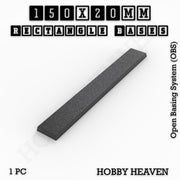 Rectangle Bases Range Sizes - 125x50mm to 200x175mm Large Sizes 3d Print Full Range Tabletop Games - Only-Games