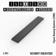 Rectangle Bases Range Sizes - 125x50mm to 200x175mm Large Sizes 3d Print Full Range Tabletop Games - Only-Games
