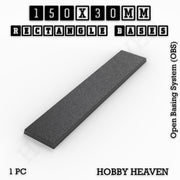 Rectangle Bases Range Sizes - 125x50mm to 200x175mm Large Sizes 3d Print Full Range Tabletop Games - Only-Games