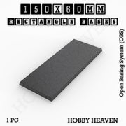 Rectangle Bases Range Sizes - 125x50mm to 200x175mm Large Sizes 3d Print Full Range Tabletop Games - Only-Games