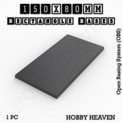 Rectangle Bases Range Sizes - 125x50mm to 200x175mm Large Sizes 3d Print Full Range Tabletop Games - Only-Games