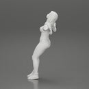 Tired boxing girl is lying in the boxing ring about to be knocked out - Only-Games