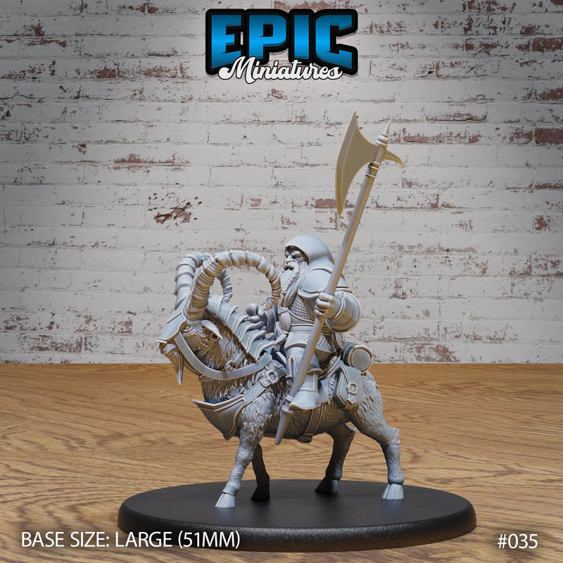 Dwarf Army Goat Rider Set