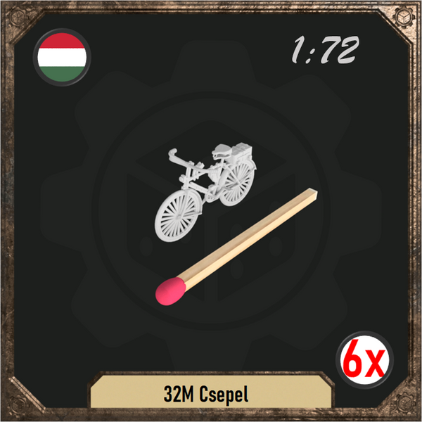 1/72 32M Csepel bicycle pack