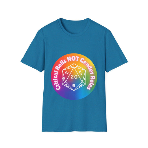 Critical Rolls NOT Gender Roles Unisex Softstyle T-Shirt - Only-Games