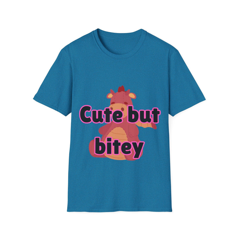 Cute But Bitey Unisex Softstyle T-Shirt - Only-Games