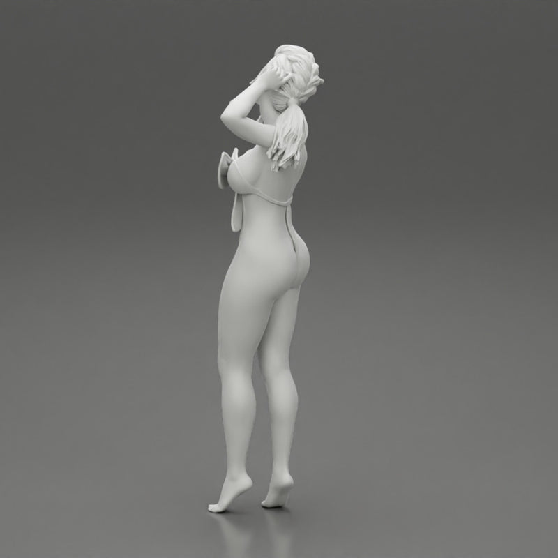 Sexy girl posing in sexy one piece - Only-Games