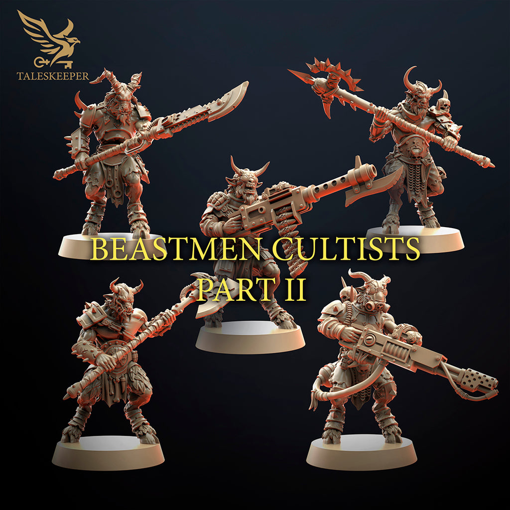 BEASTMEN CULTISTS - Part 2 - Taleskeeper - Miniatures by Only-Games.co