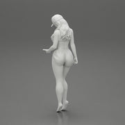 Sexy Girl standing in Cap and Shorts With Posing - Only-Games