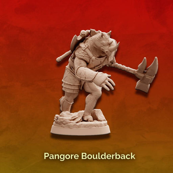 Pangore Boulderback - Rhino Folk Fighter