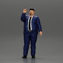 Fat Business Man Writing on White Board - Only-Games