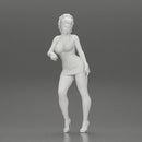 Sexy girl in mini dress Leaning Against Car on the beach - Only-Games