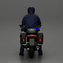 Motorcycle police officer stopped at a red light - Only-Games