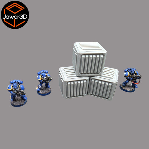 Nyxar Crates - 28mm Wargaming Scatter Terrain Scenery Tabletop Miniature - Only-Games