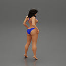 sexy girl in bikini posing standing on the beach - Only-Games
