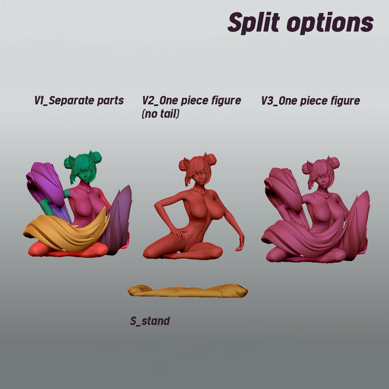 FOX GIRL - KITSUNE / 3 PIECES - Only-Games