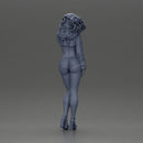 woman in heels, a string bikini, and a sultry mini shirt with sleeves - Only-Games