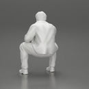 Worried man in a leather jacket sitting and thinking - Only-Games