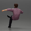 Handsome Man Smoking a Cigar and Resting One Leg on the Other - Only-Games