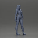 Sexy girl posing in a mini open skirt and shorts - Only-Games