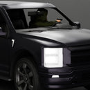 gangster in hoodie driving a car and holding gun - Only-Games