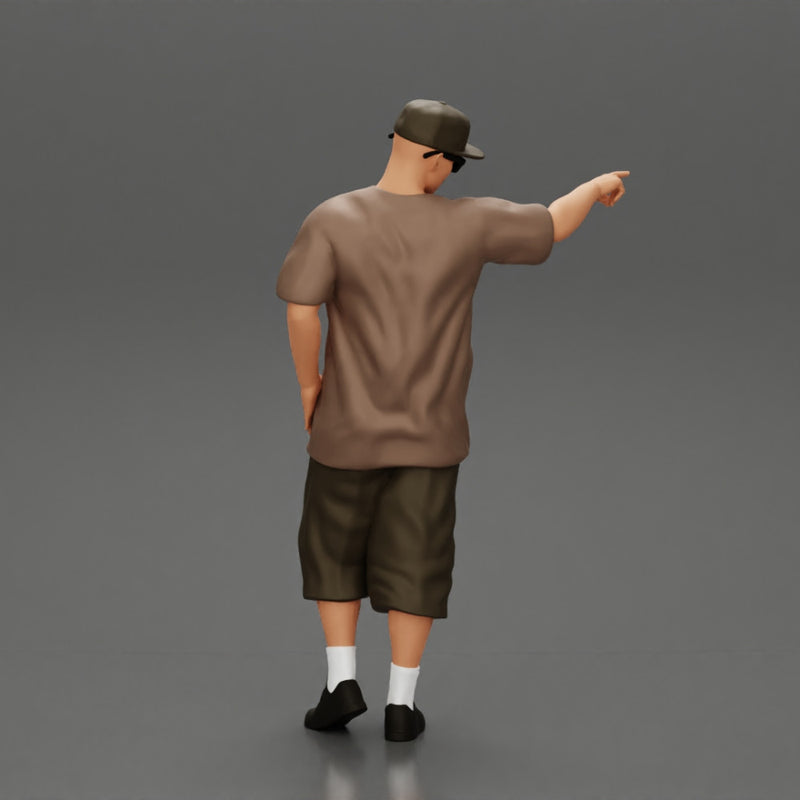 Gangster homie in cap pointing his finger at somebody - Only-Games
