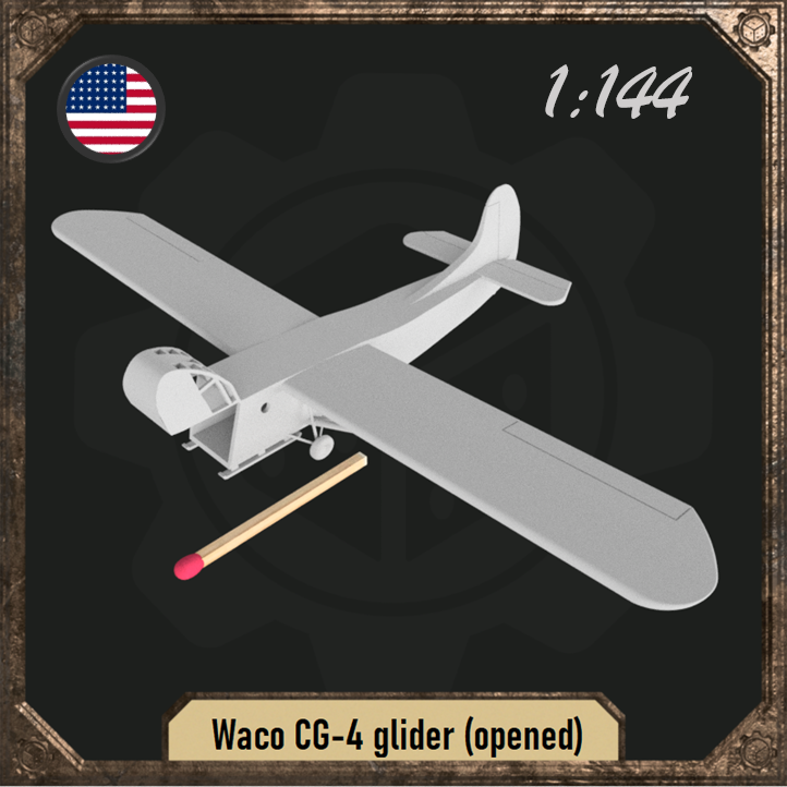 1/144 Waco CG-4 glider (opened cabin)