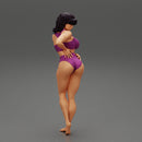 Pretty Woman In Bikini Standing With hand on hips - Only-Games