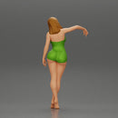 Sexy girl in onepiece standing with her friend on the beach - Only-Games