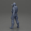 Military precision A man with tactical mastery holding a gun with one hand aimed at the enemy - Only-Games