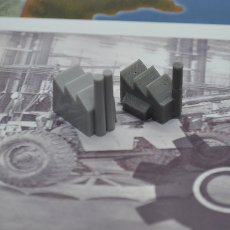 3D Printed Axis & Allies Out of Box Industrial Complex (x10) - Only-Games